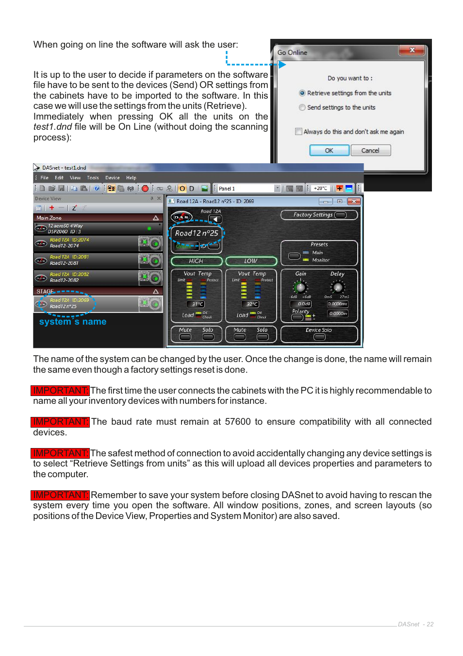 D.A.S. Audio DASnet V1.5 User Manual | Page 22 / 70