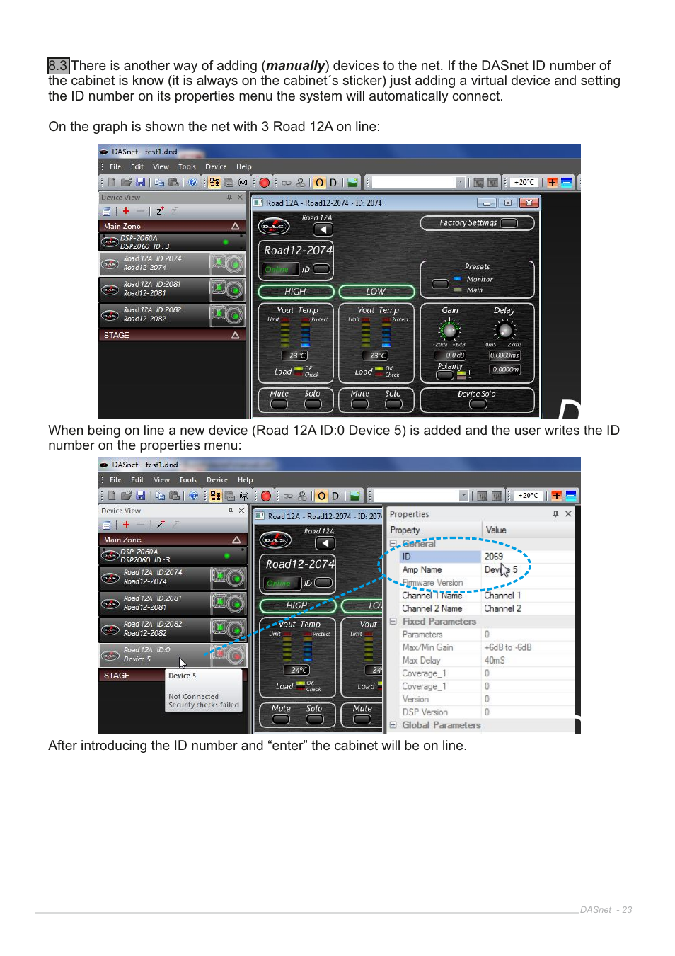 D.A.S. Audio DASnet V1.5 User Manual | Page 23 / 70