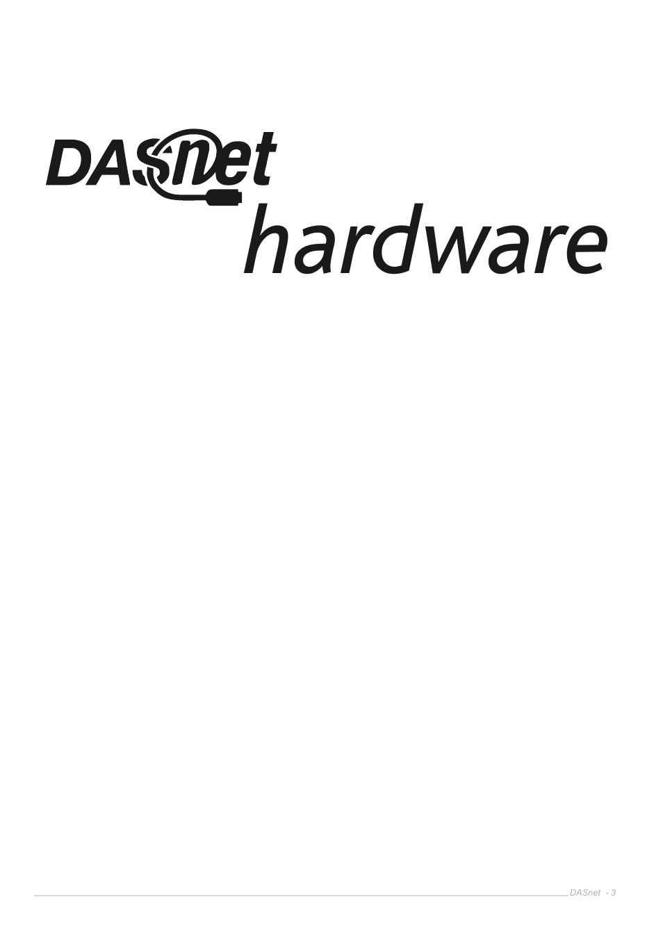 Hardware | D.A.S. Audio DASnet V1.5 User Manual | Page 3 / 70
