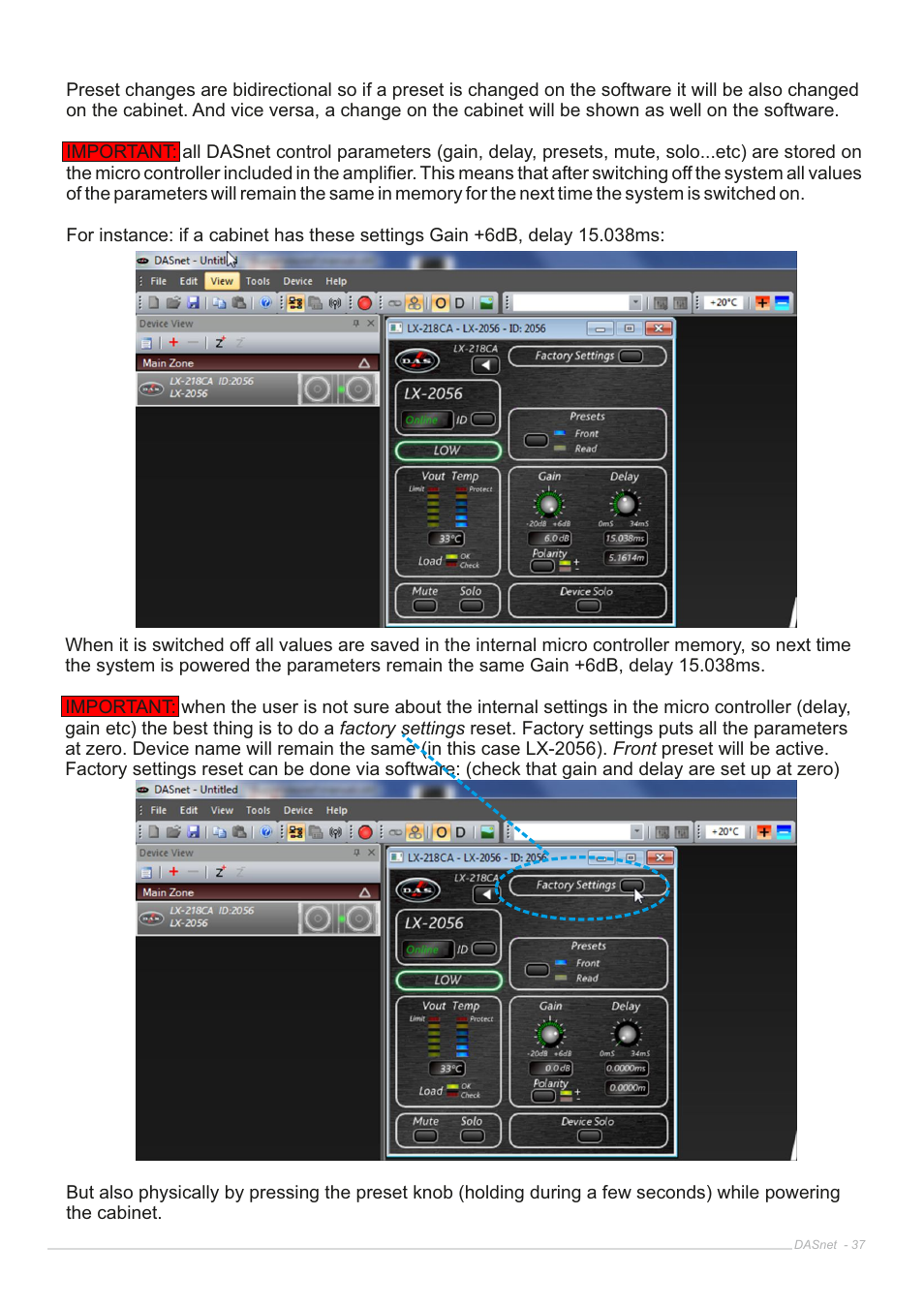D.A.S. Audio DASnet V1.5 User Manual | Page 37 / 70