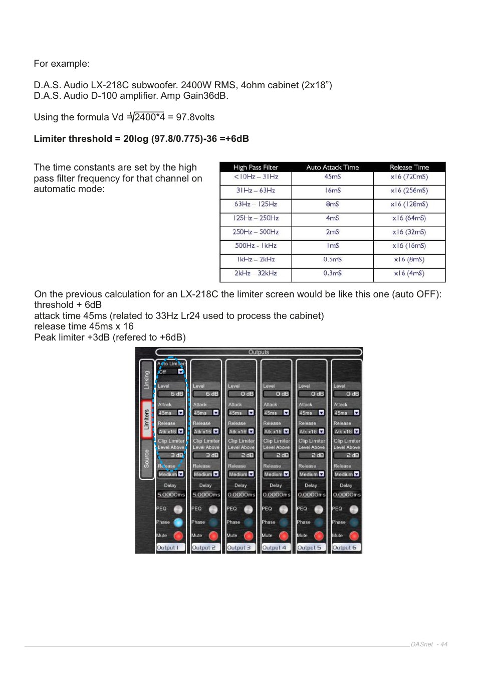 D.A.S. Audio DASnet V1.5 User Manual | Page 44 / 70
