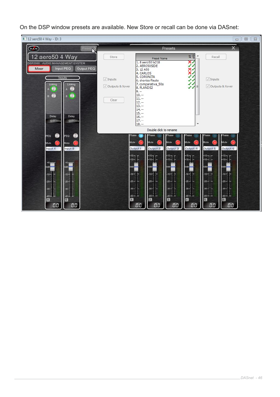 D.A.S. Audio DASnet V1.5 User Manual | Page 46 / 70