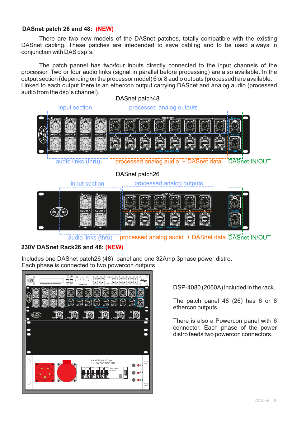 D.A.S. Audio DASnet V1.5 User Manual | Page 6 / 70