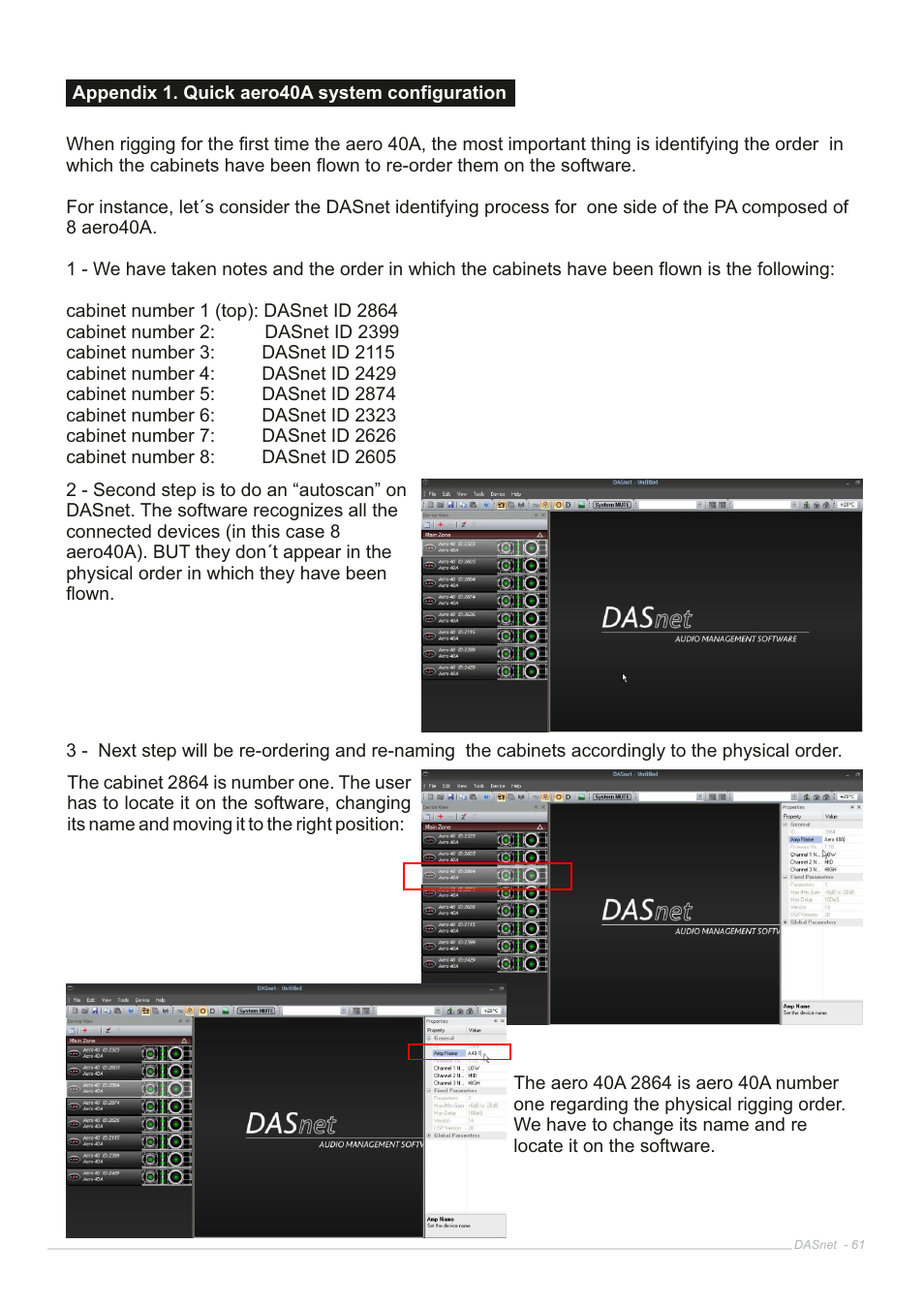 D.A.S. Audio DASnet V1.5 User Manual | Page 61 / 70