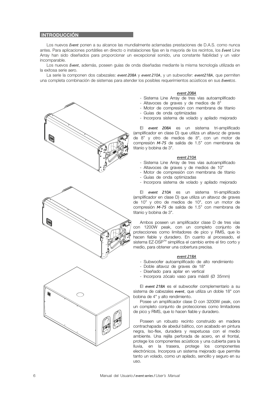 D.A.S. Audio Event series User Manual | Page 6 / 19