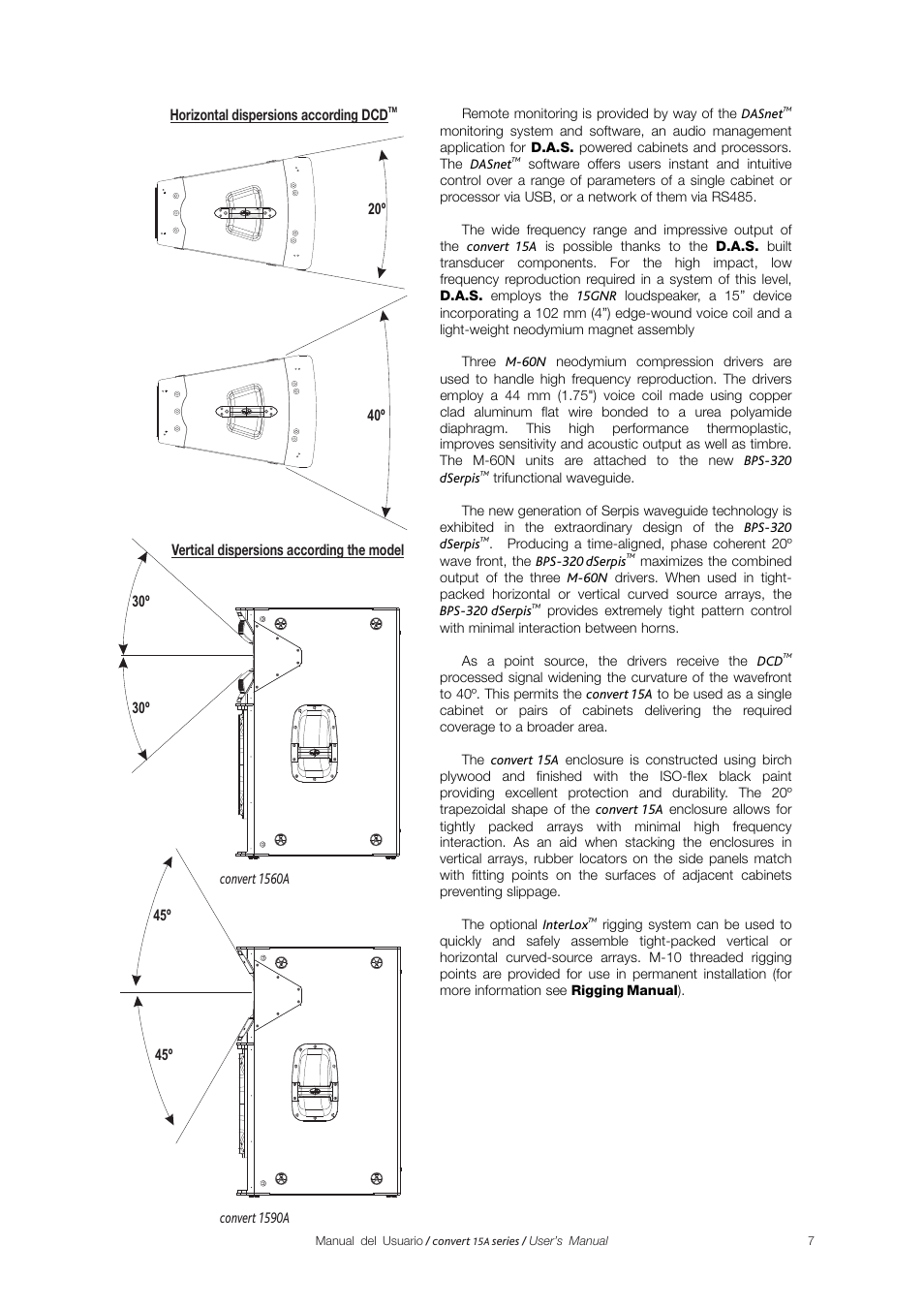 D.A.S. Audio Convert 15A series User Manual | Page 7 / 22