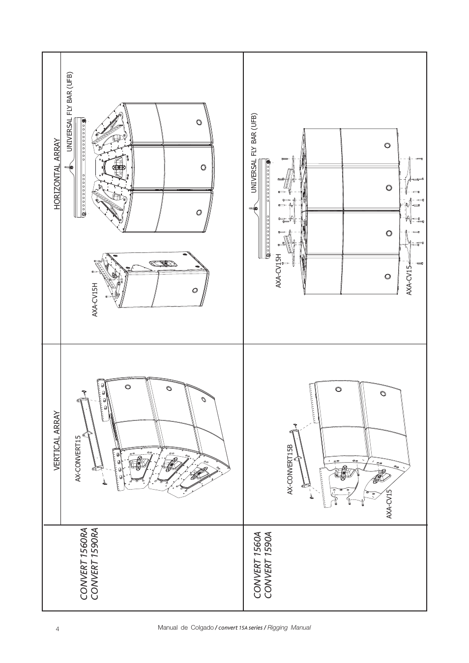 D.A.S. Audio Convert 15A series Rigging User Manual | Page 4 / 20