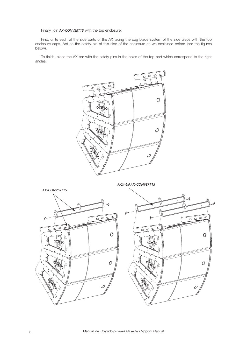 D.A.S. Audio Convert 15A series Rigging User Manual | Page 8 / 20