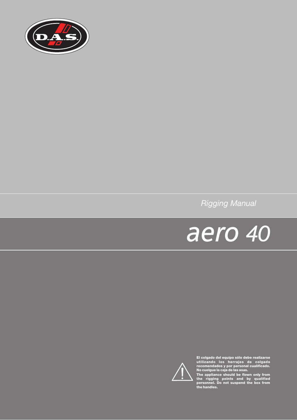 D.A.S. Audio Aero 40A Rigging User Manual | 39 pages