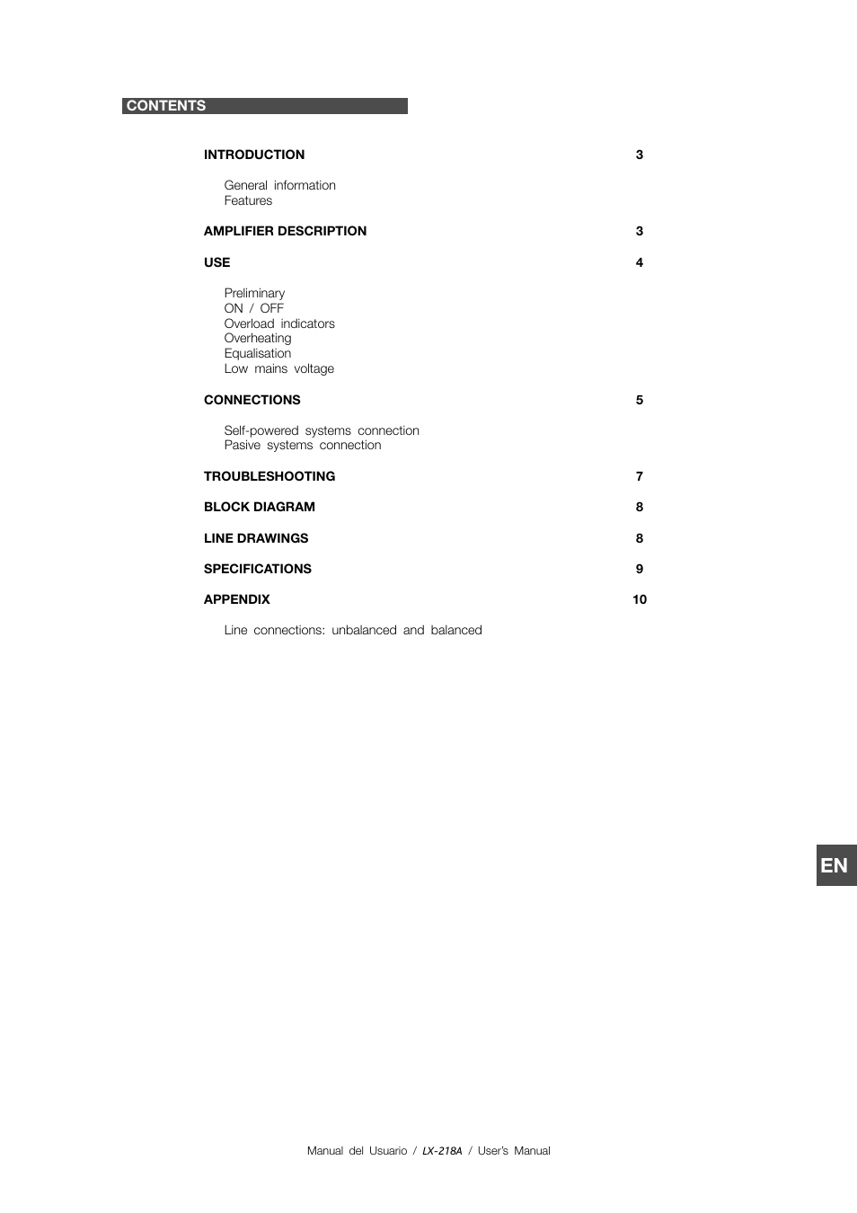 D.A.S. Audio LX-218A User Manual | Page 7 / 18