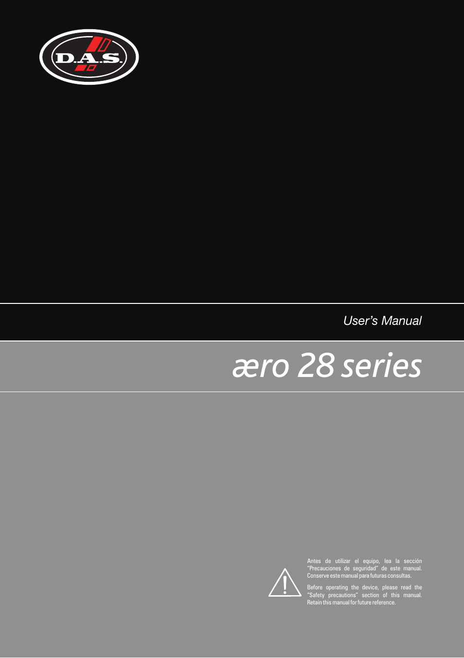 D.A.S. Audio Aero 28 Series User Manual | 28 pages