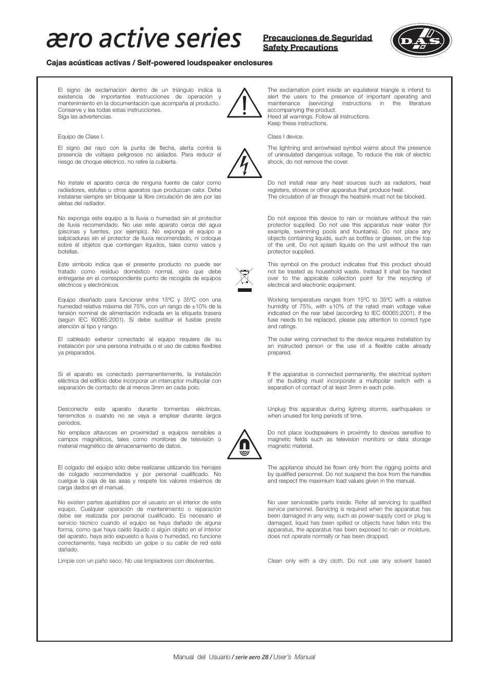 Æro active series | D.A.S. Audio Aero 28 Series User Manual | Page 4 / 28