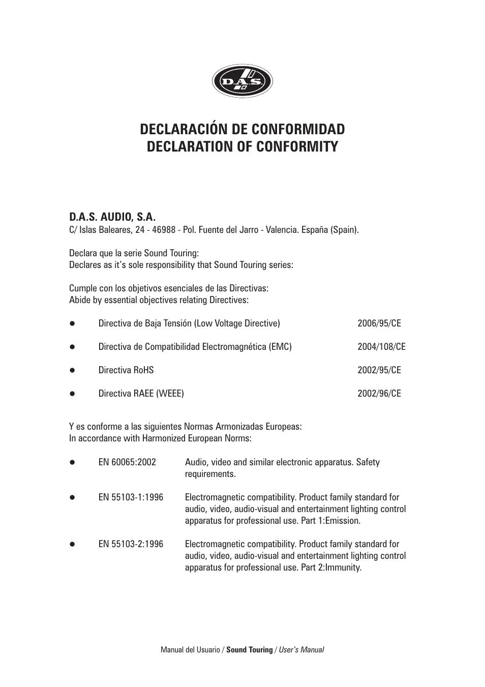 D.A.S. Audio ST Series User Manual | Page 5 / 24