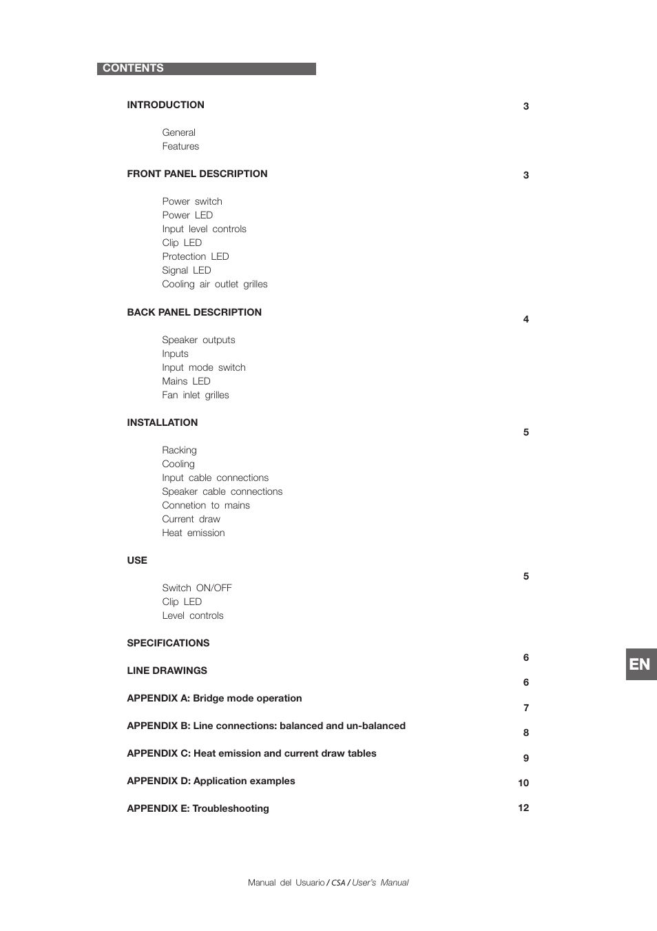 D.A.S. Audio CSA Series User Manual | Page 19 / 32