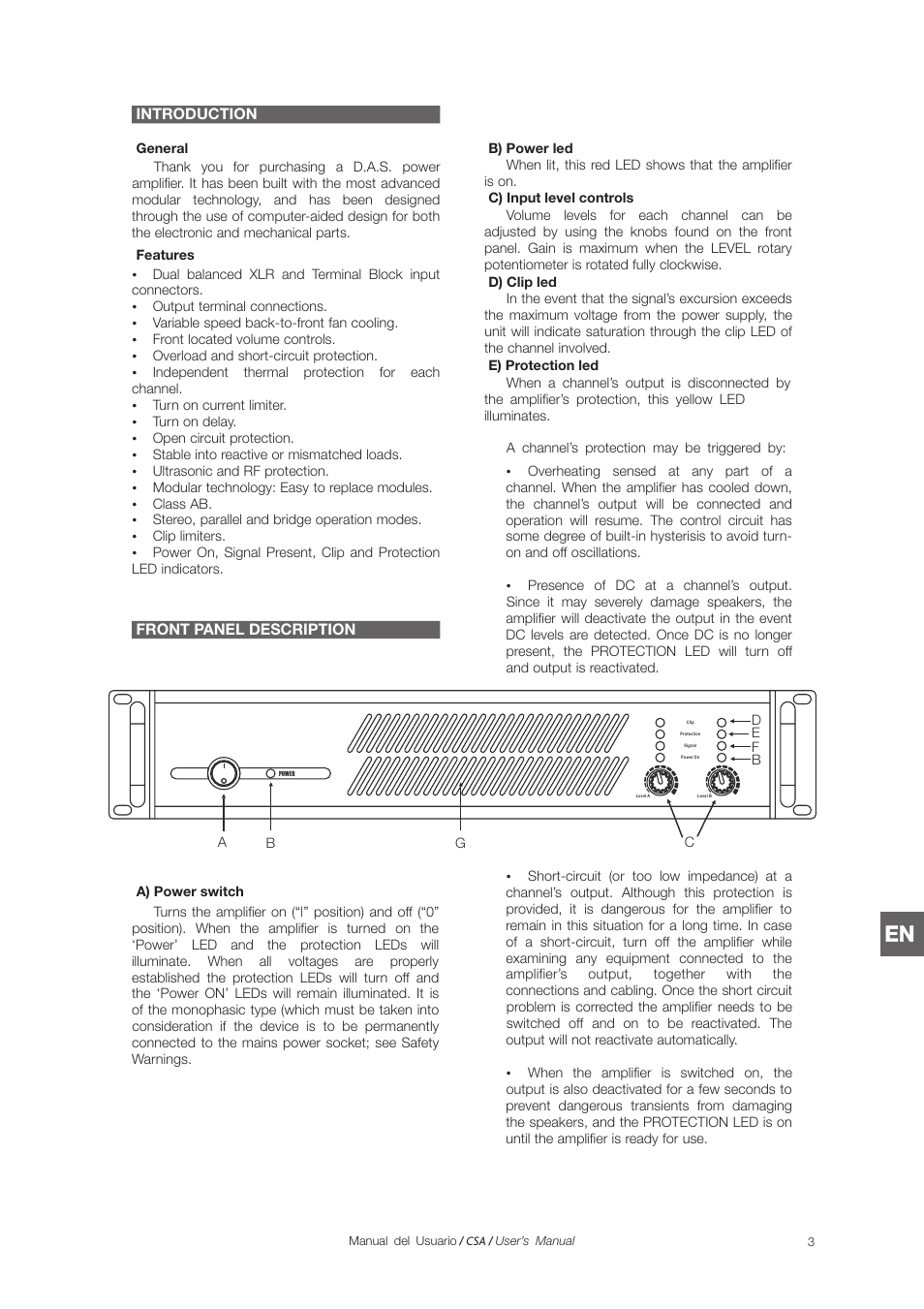 D.A.S. Audio CSA Series User Manual | Page 21 / 32