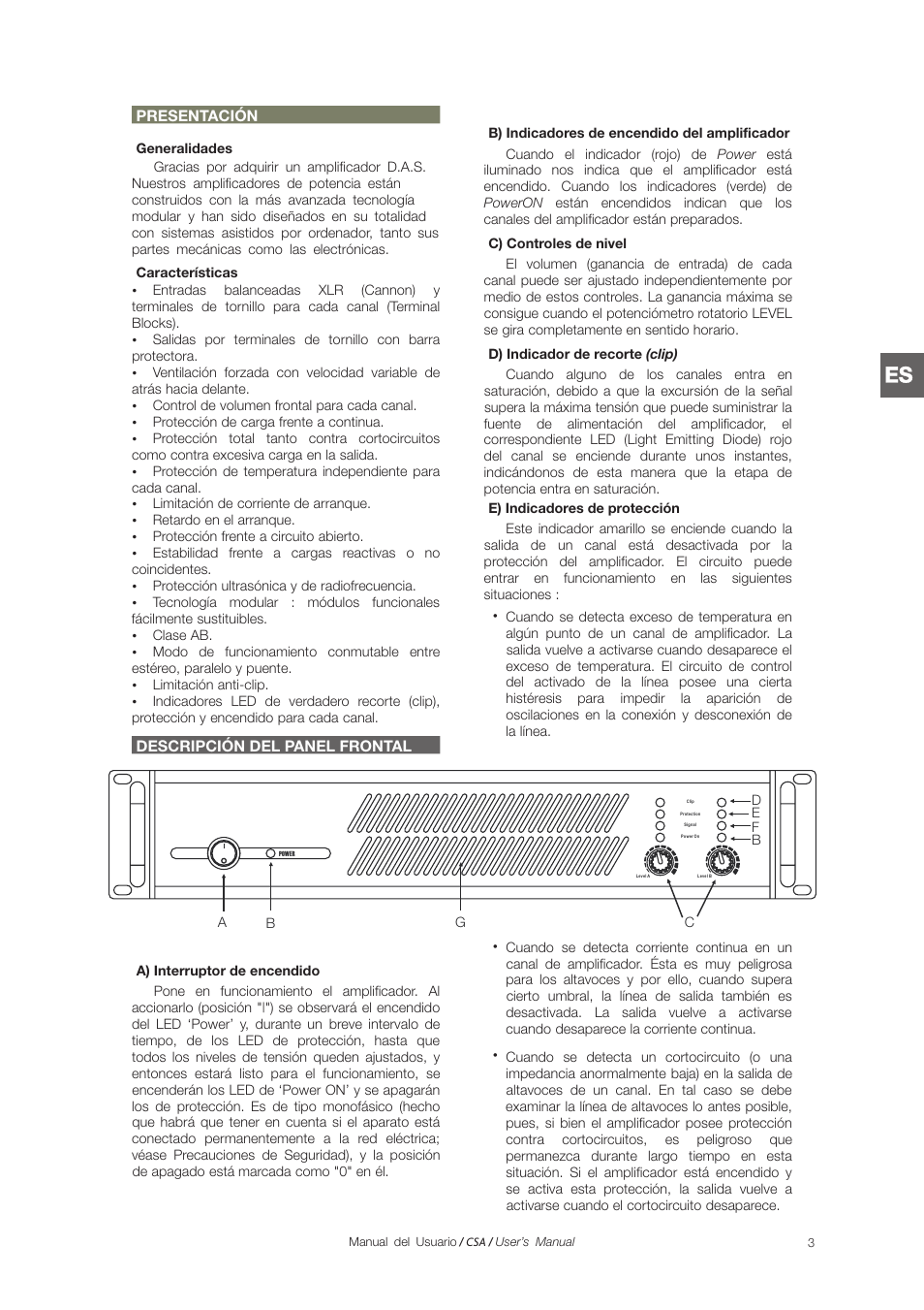 D.A.S. Audio CSA Series User Manual | Page 9 / 32