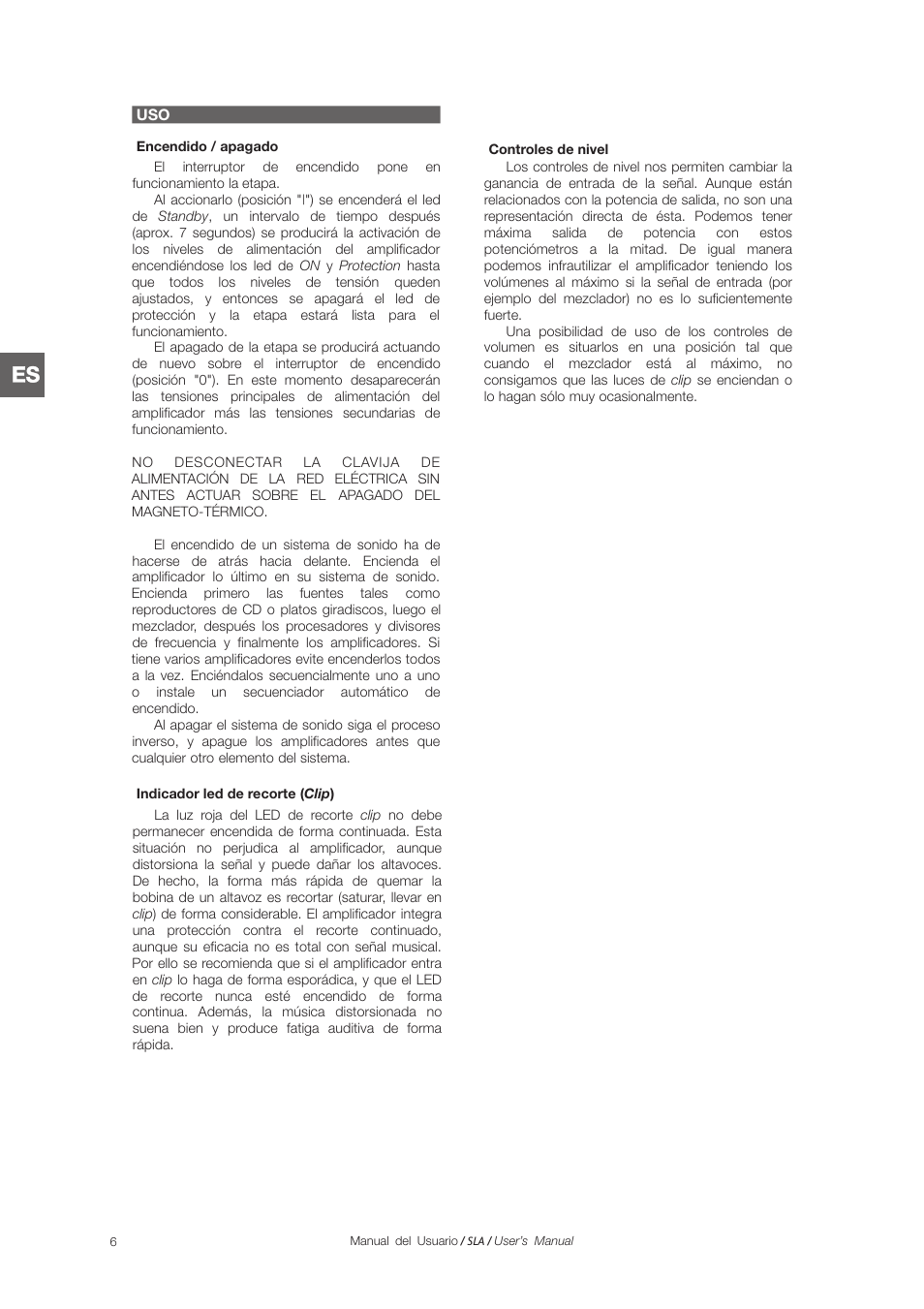 D.A.S. Audio SLA Series User Manual | Page 12 / 28