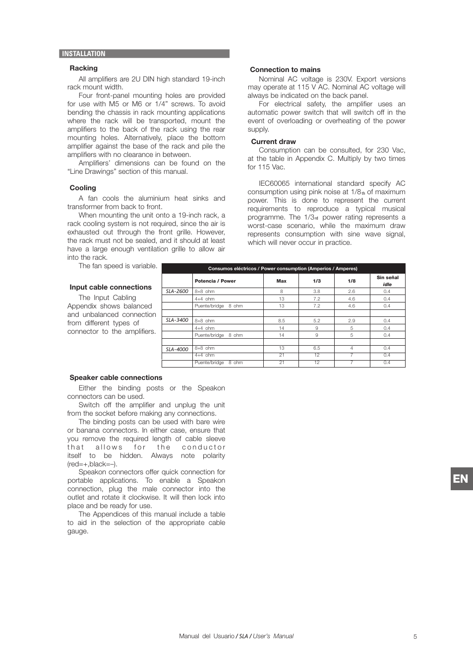 D.A.S. Audio SLA Series User Manual | Page 21 / 28