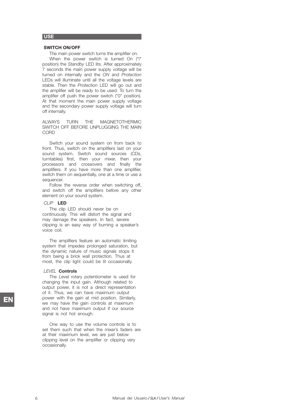 D.A.S. Audio SLA Series User Manual | Page 22 / 28