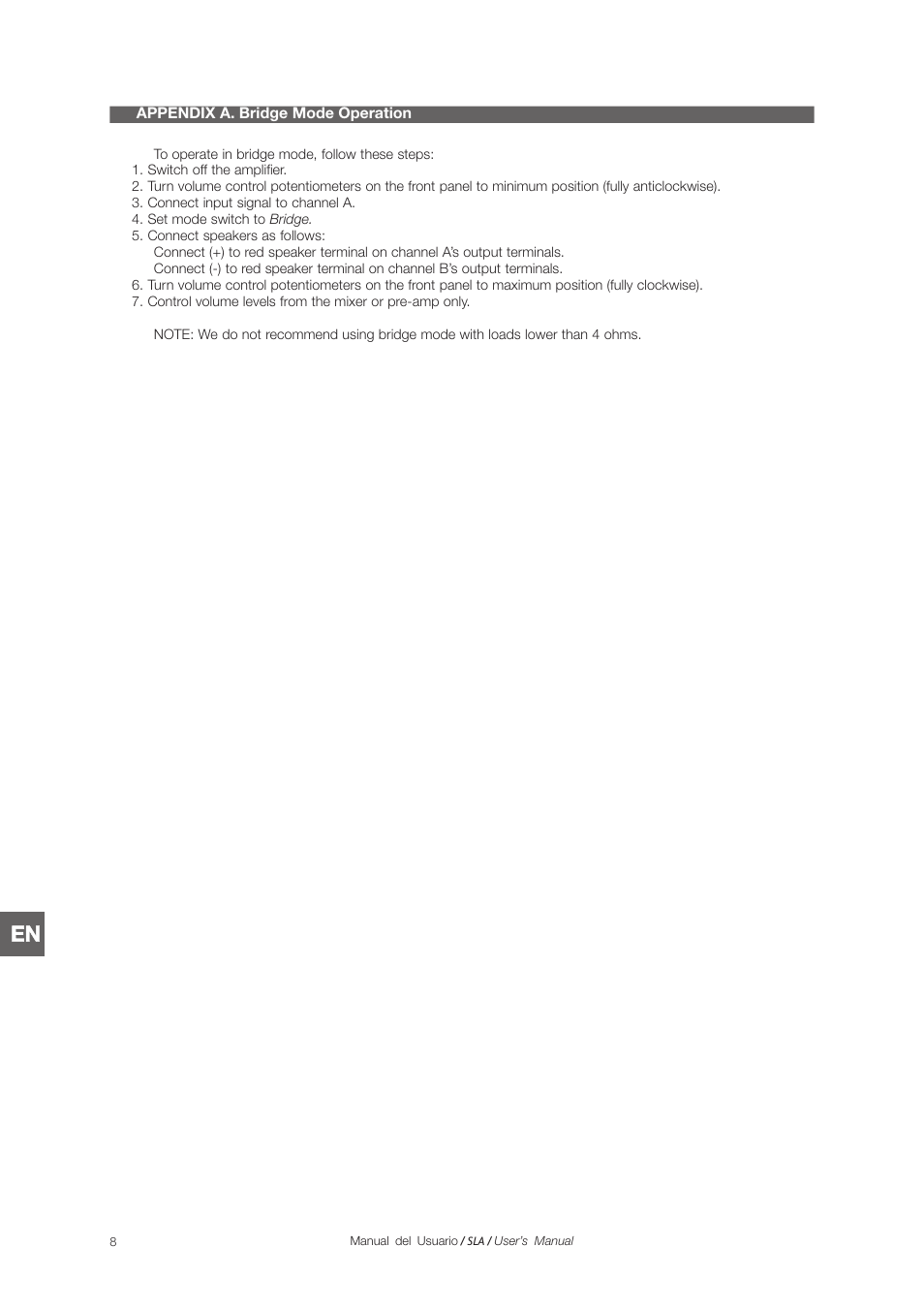 D.A.S. Audio SLA Series User Manual | Page 24 / 28