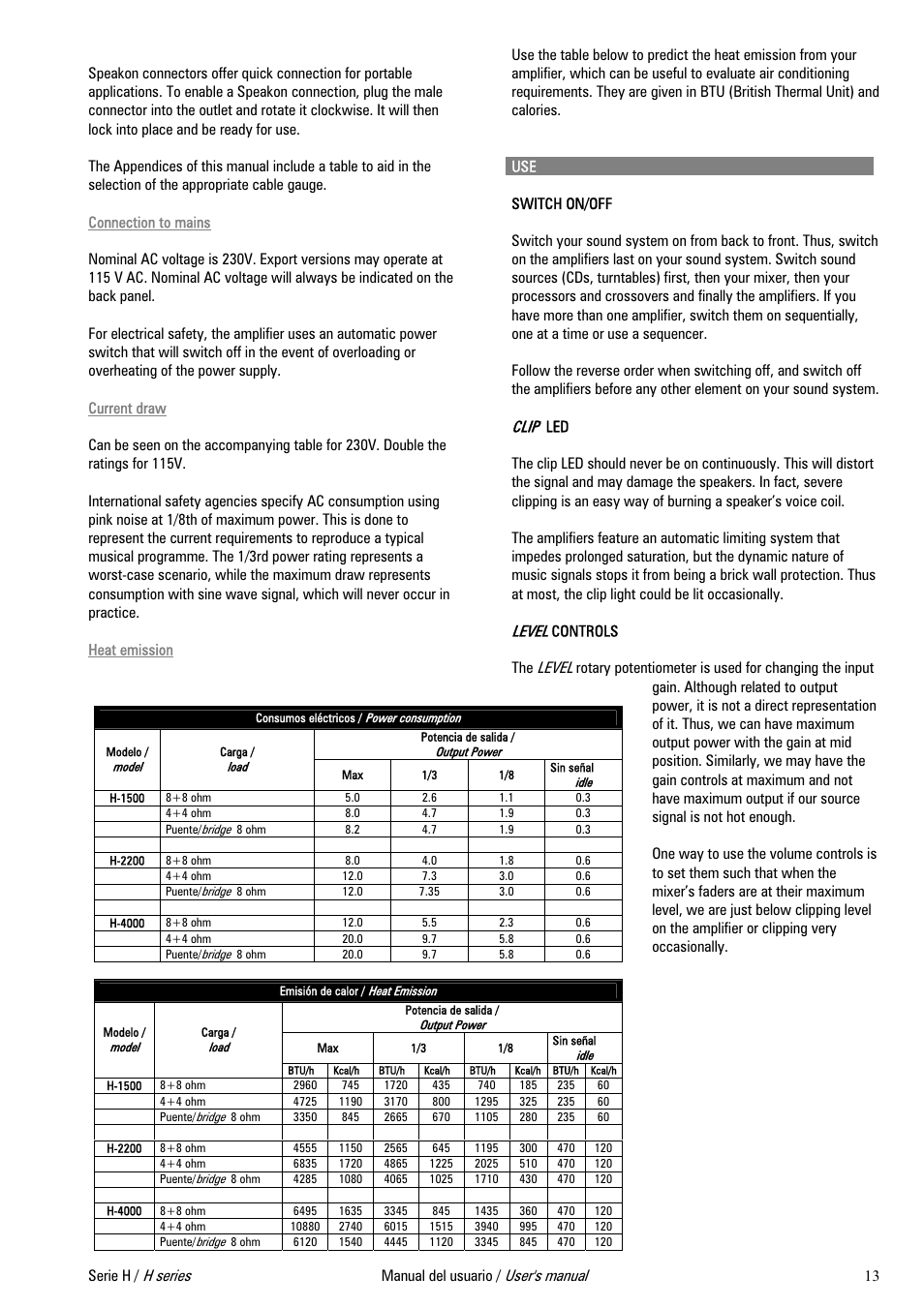 D.A.S. Audio H Series User Manual | Page 17 / 24