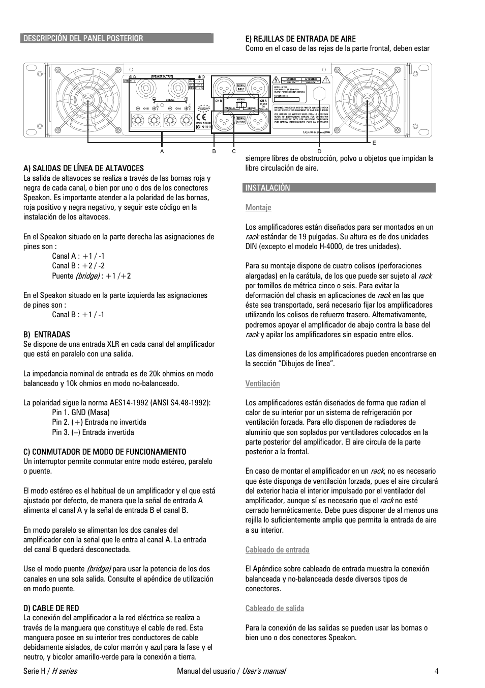 D.A.S. Audio H Series User Manual | Page 8 / 24