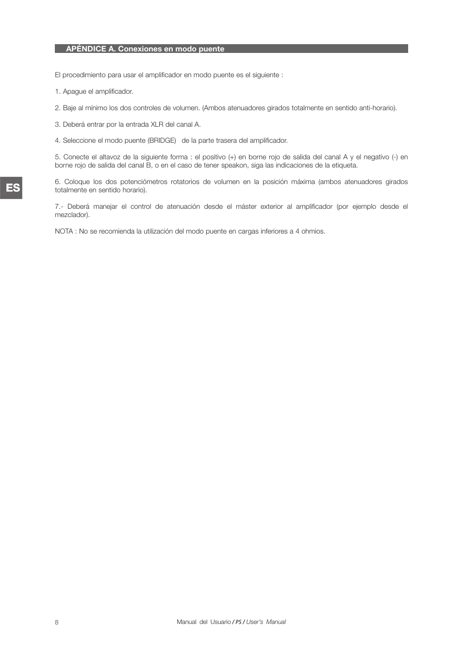 D.A.S. Audio PS Series User Manual | Page 14 / 28