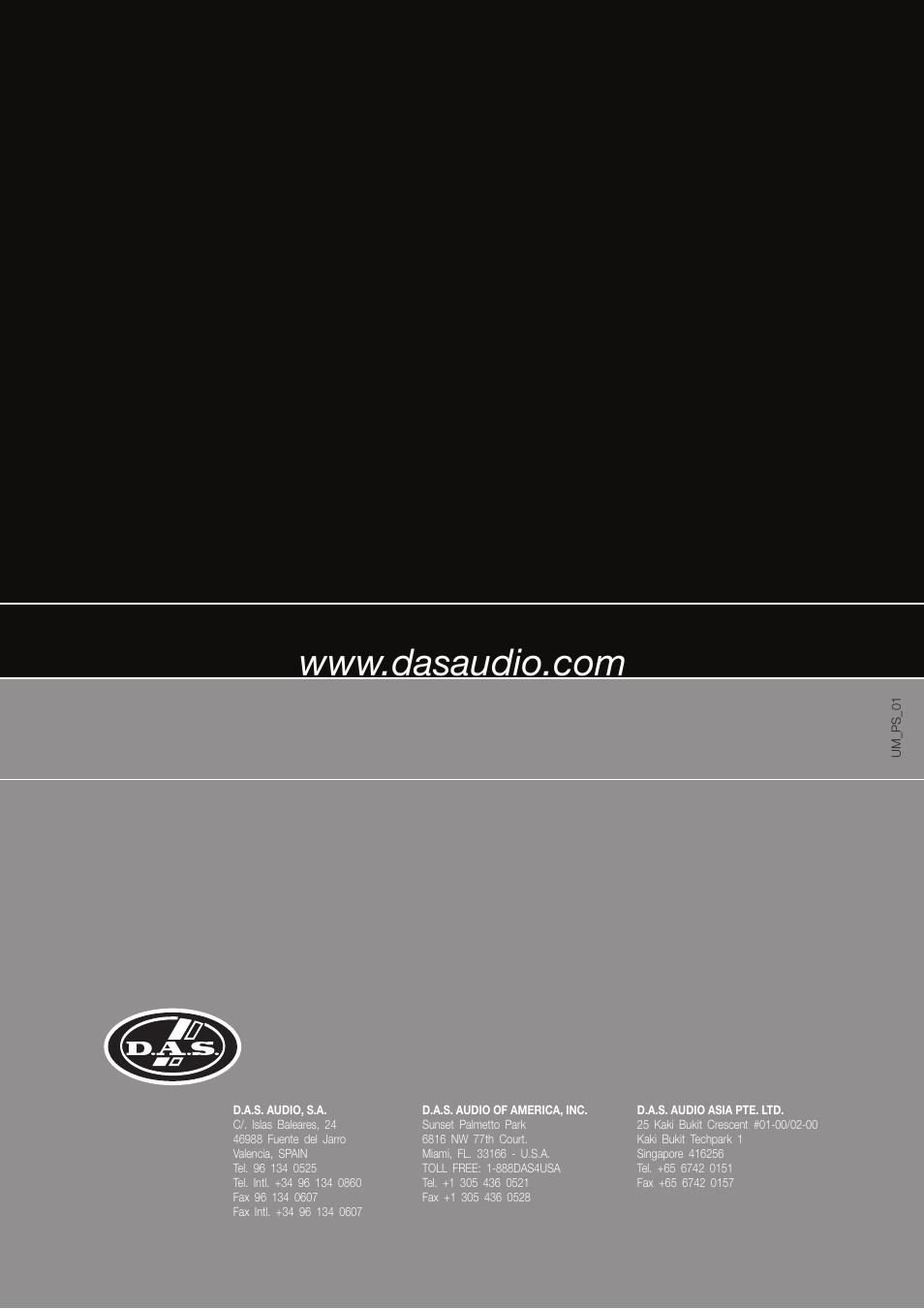 D.A.S. Audio PS Series User Manual | Page 28 / 28