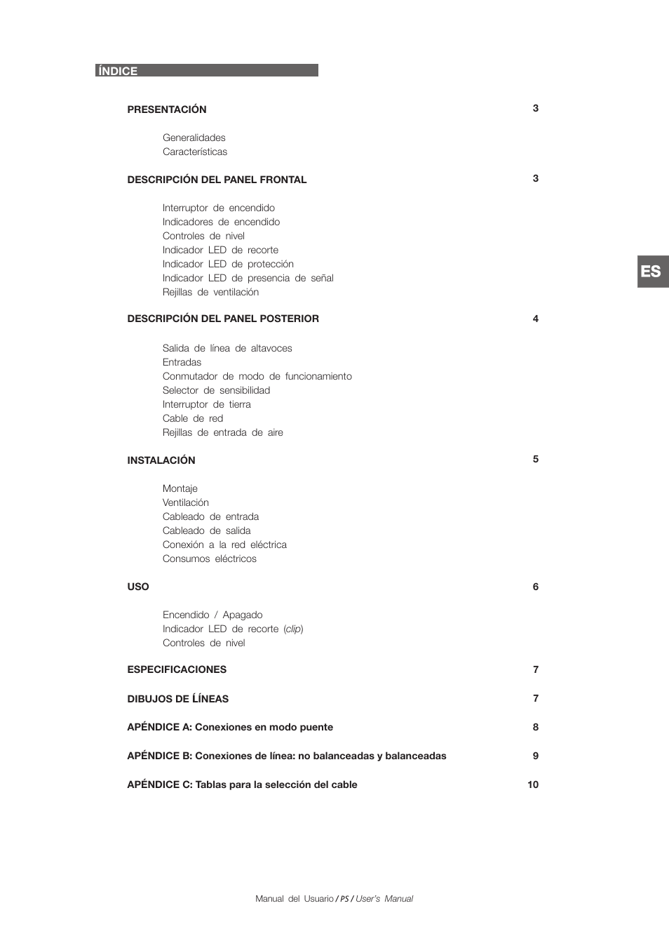 D.A.S. Audio PS Series User Manual | Page 7 / 28