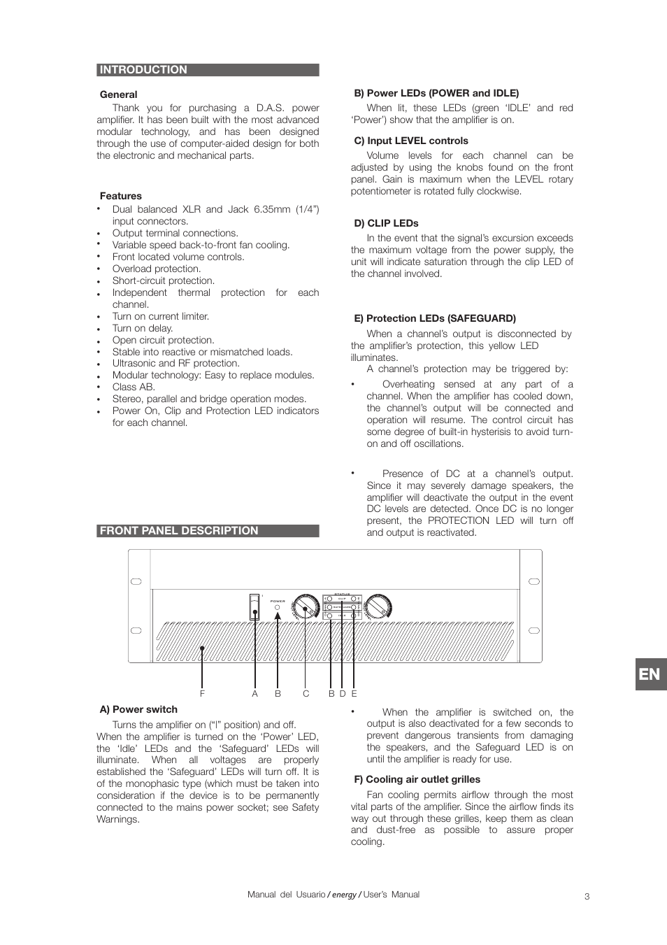 D.A.S. Audio Energy Series User Manual | Page 19 / 28
