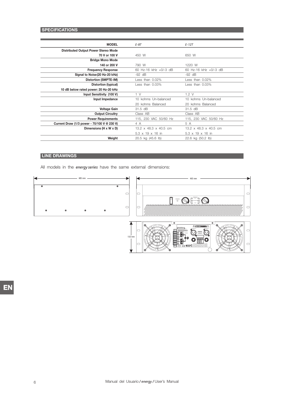 Not in use | D.A.S. Audio Energy Series User Manual | Page 22 / 28