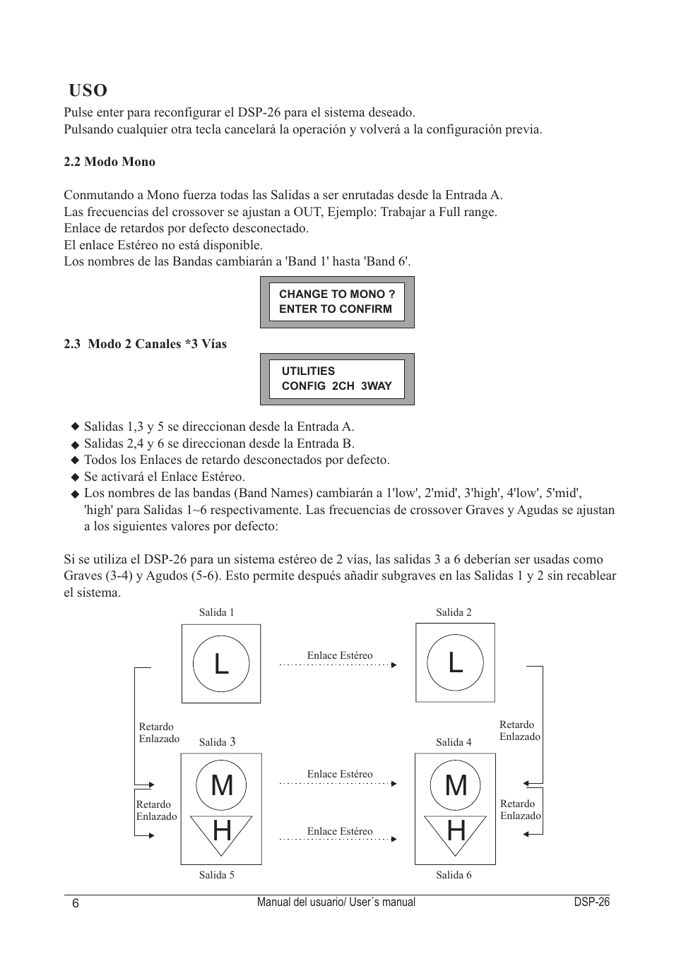 Lm h m h | D.A.S. Audio DSP-26 User Manual | Page 10 / 48