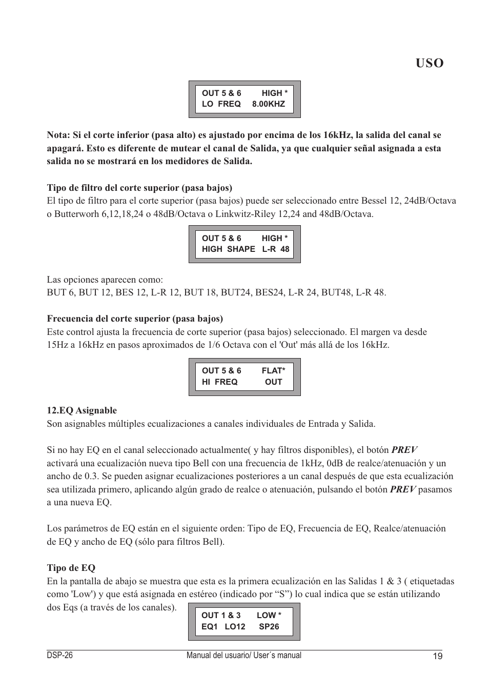 D.A.S. Audio DSP-26 User Manual | Page 23 / 48