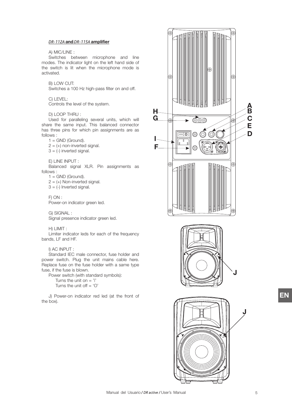 D.A.S. Audio DR Active Series User Manual | Page 11 / 20