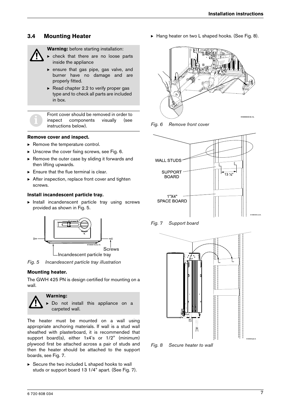 Bosch Model GWH 425 User Manual | Page 7 / 28