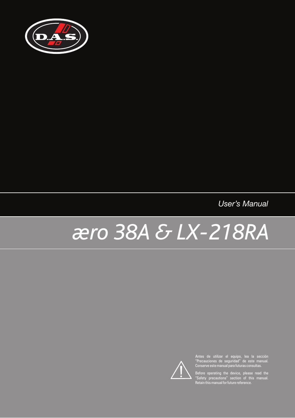 D.A.S. Audio LX-218RA User Manual | 26 pages