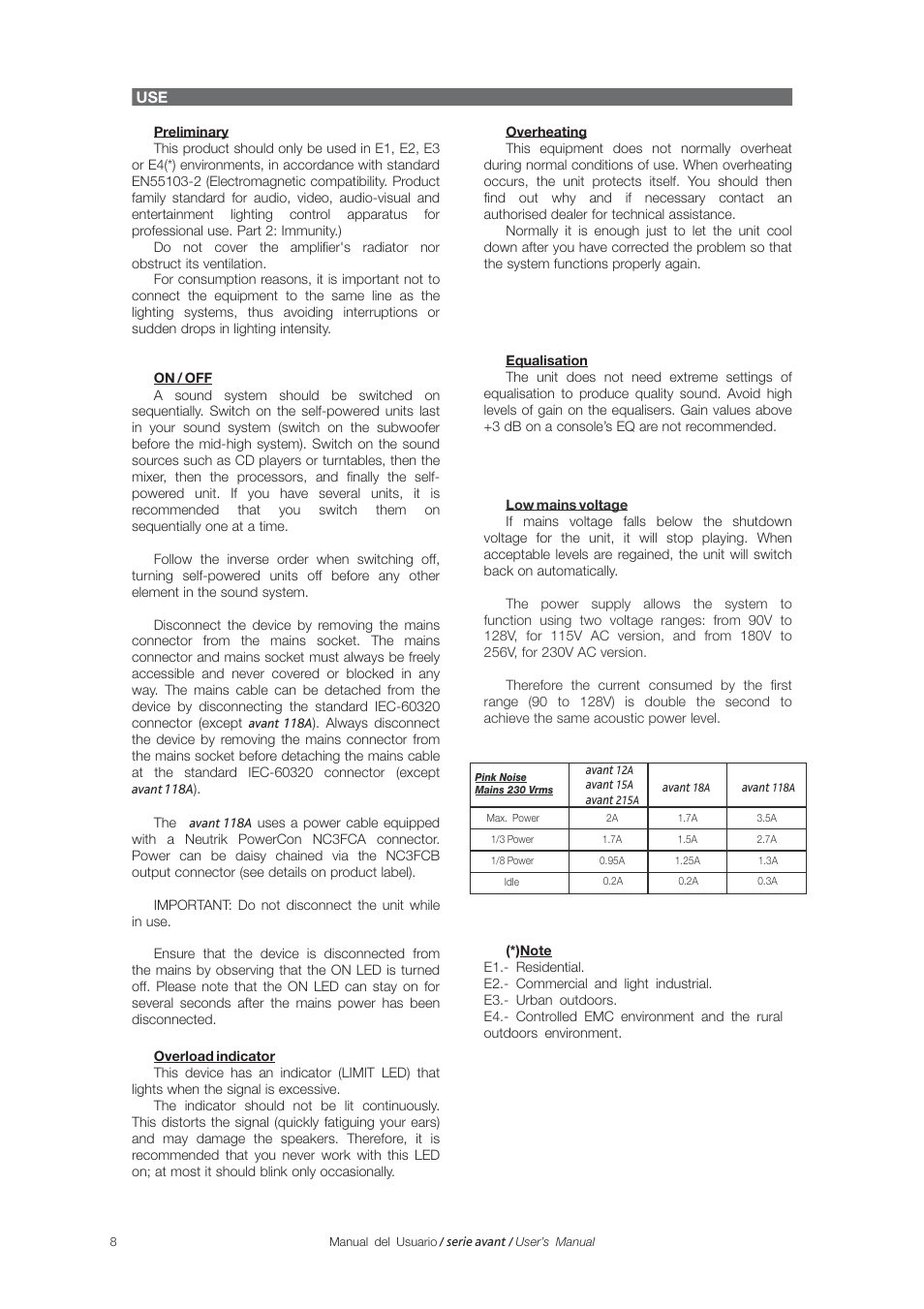 D.A.S. Audio Avant Series User Manual | Page 16 / 26