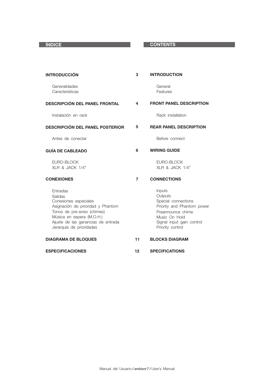 D.A.S. Audio Ambient T User Manual | Page 4 / 16