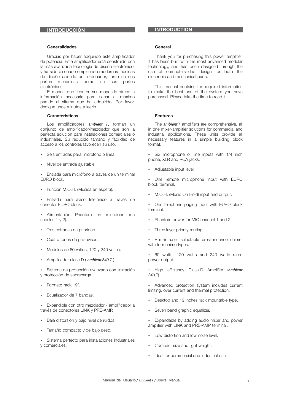 D.A.S. Audio Ambient T User Manual | Page 5 / 16