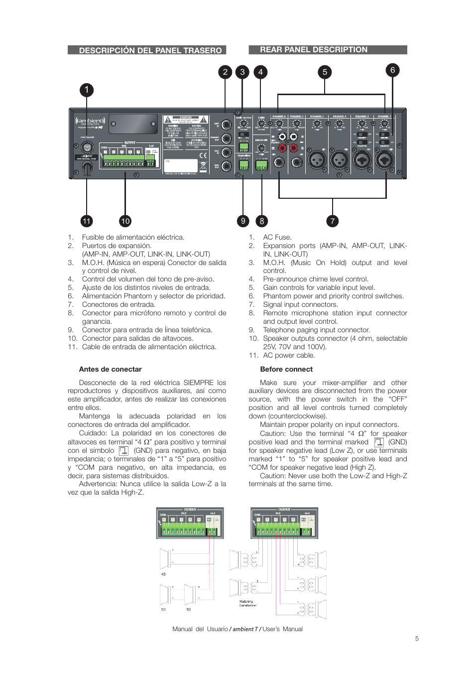D.A.S. Audio Ambient T User Manual | Page 7 / 16