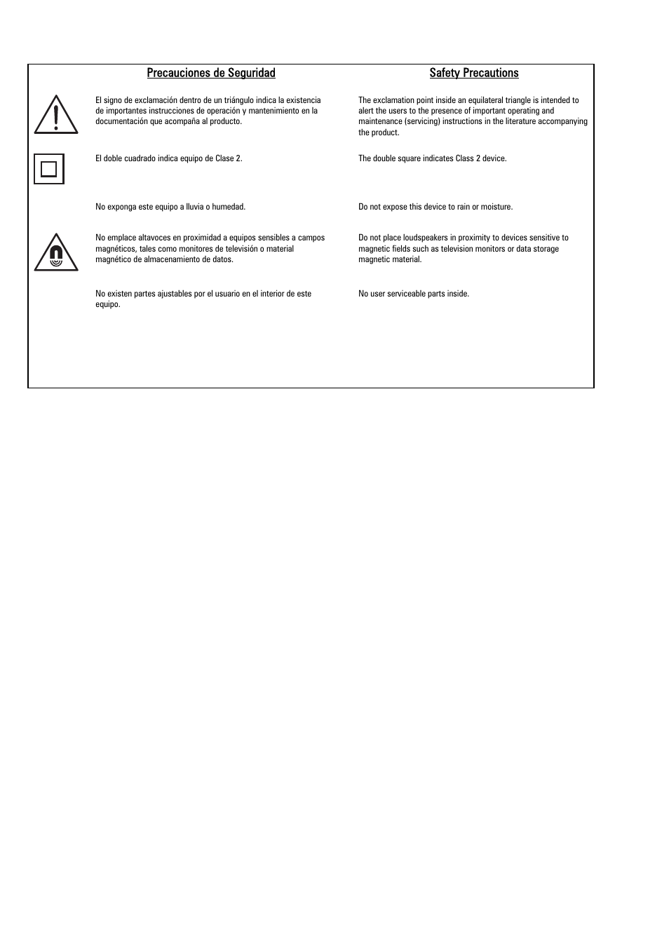 Precauciones de seguridad safety precautions | D.A.S. Audio Aero 48 User Manual | Page 2 / 32