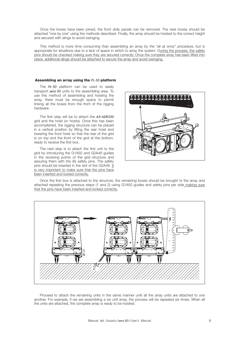 Manual del usuario / aero 50 / user’s manual | D.A.S. Audio Aero 50 User Manual | Page 14 / 24