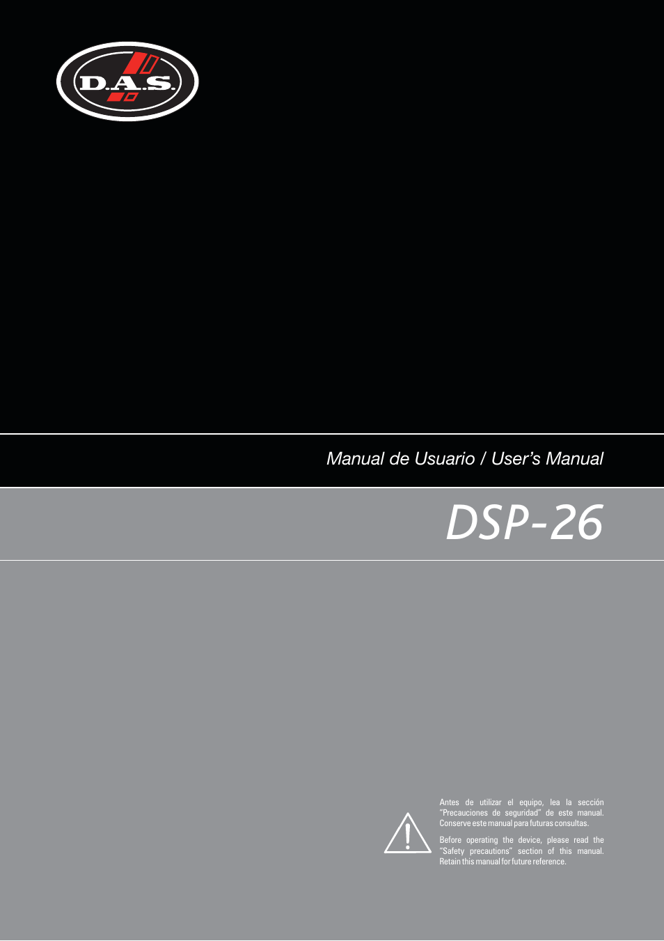 D.A.S. Audio DSP-26 USB User Manual | 44 pages