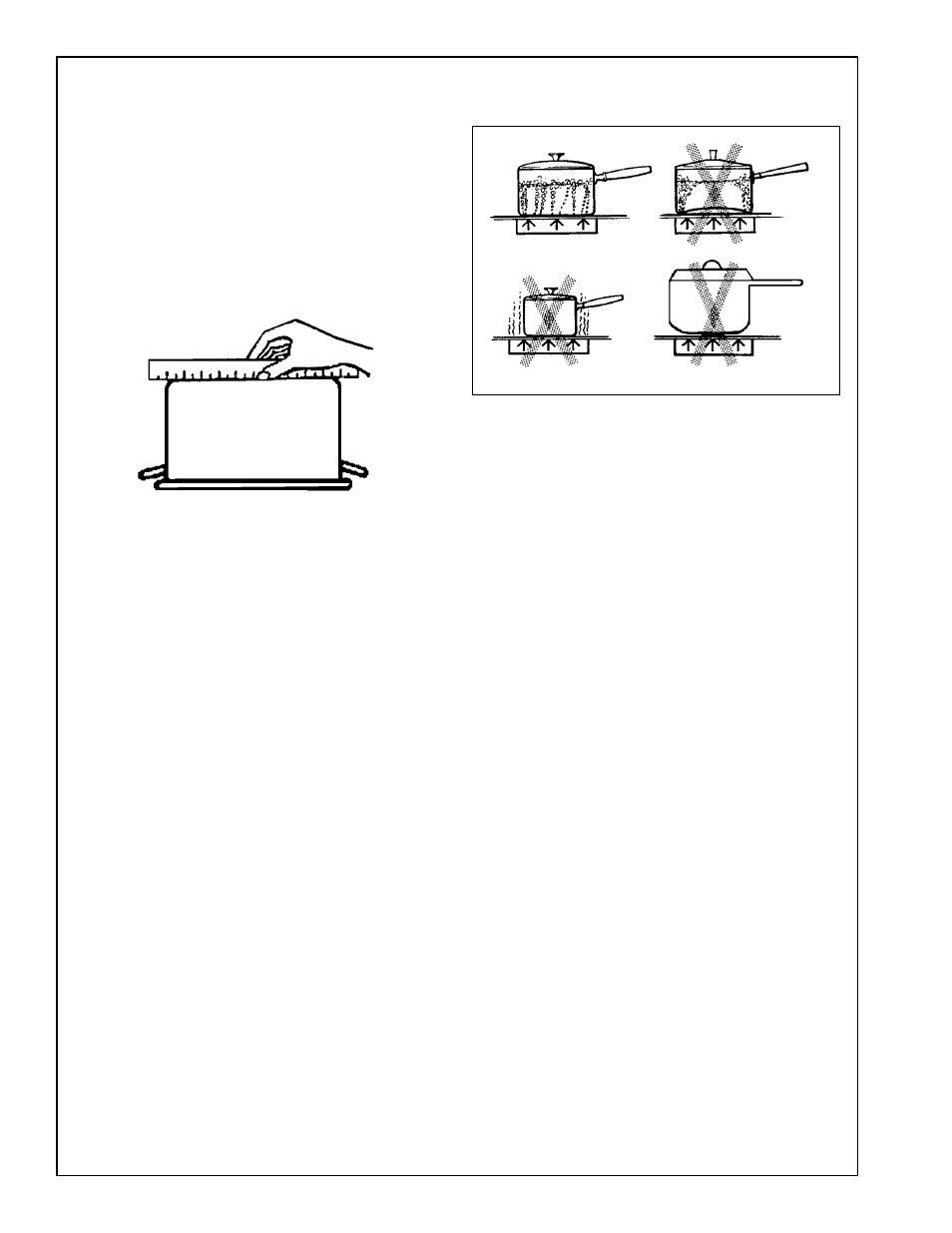 Using proper cookware, Caution | Bosch NEM73UC User Manual | Page 8 / 14