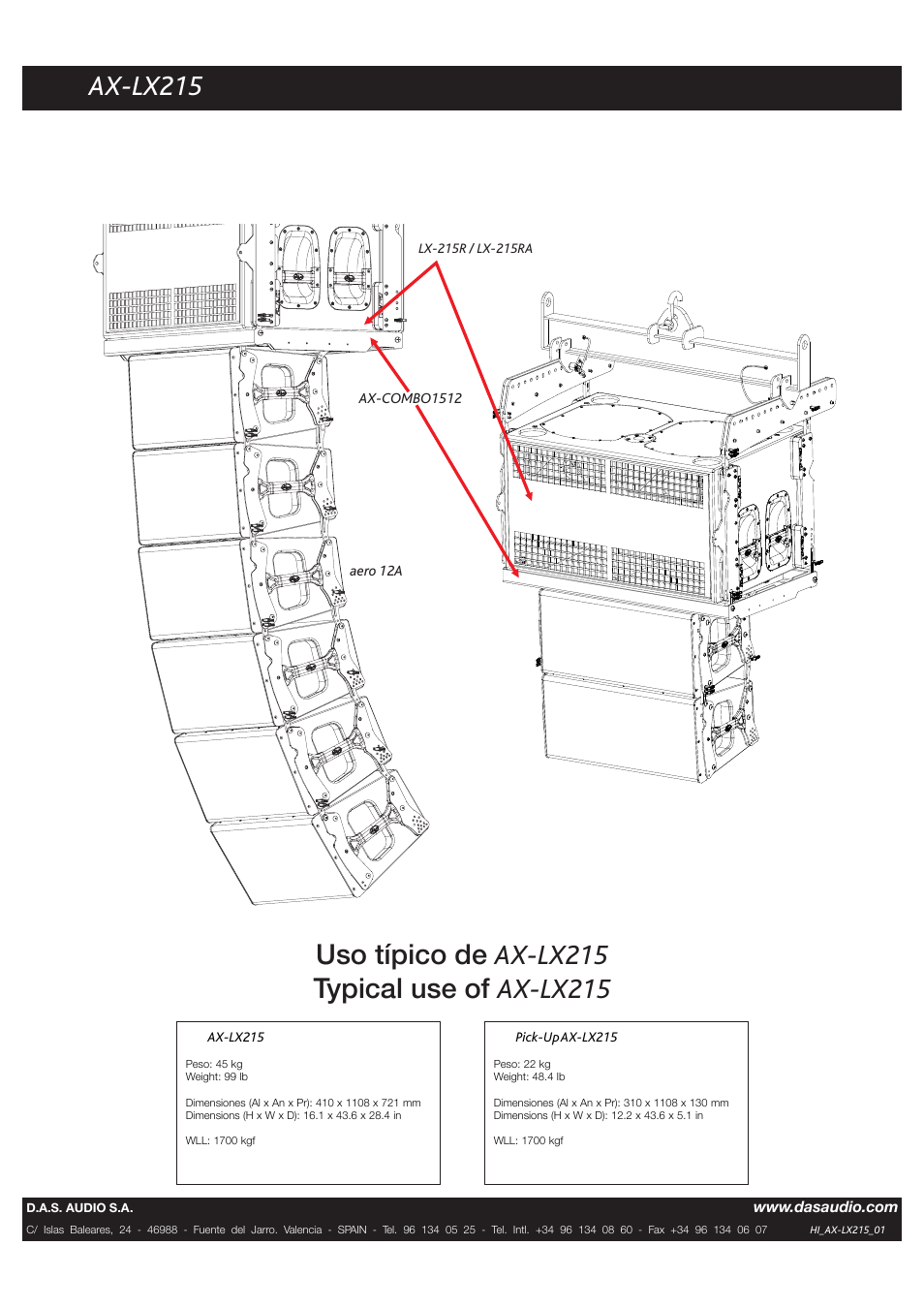 Ax-lx215 | D.A.S. Audio PICK UP AX-LX215 User Manual | Page 2 / 2