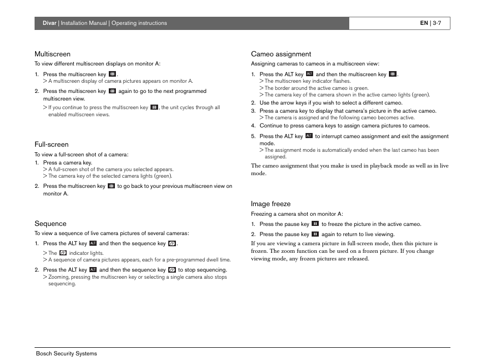 Bosch Divar -Digital Versatile Recorder User Manual | Page 25 / 80