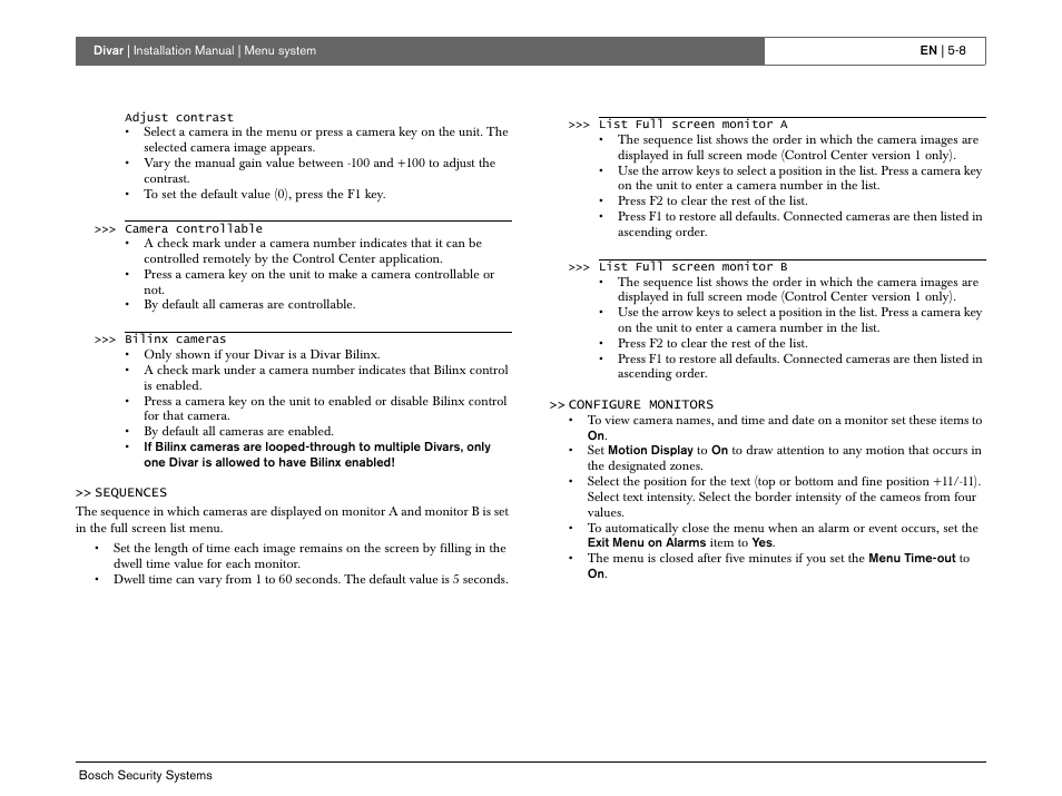 Bosch Divar -Digital Versatile Recorder User Manual | Page 50 / 80