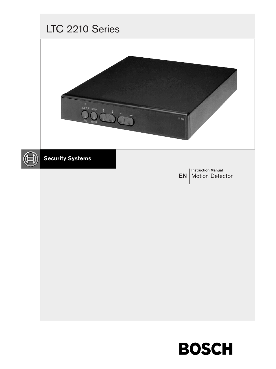 Bosch LTC 2210 User Manual | 12 pages