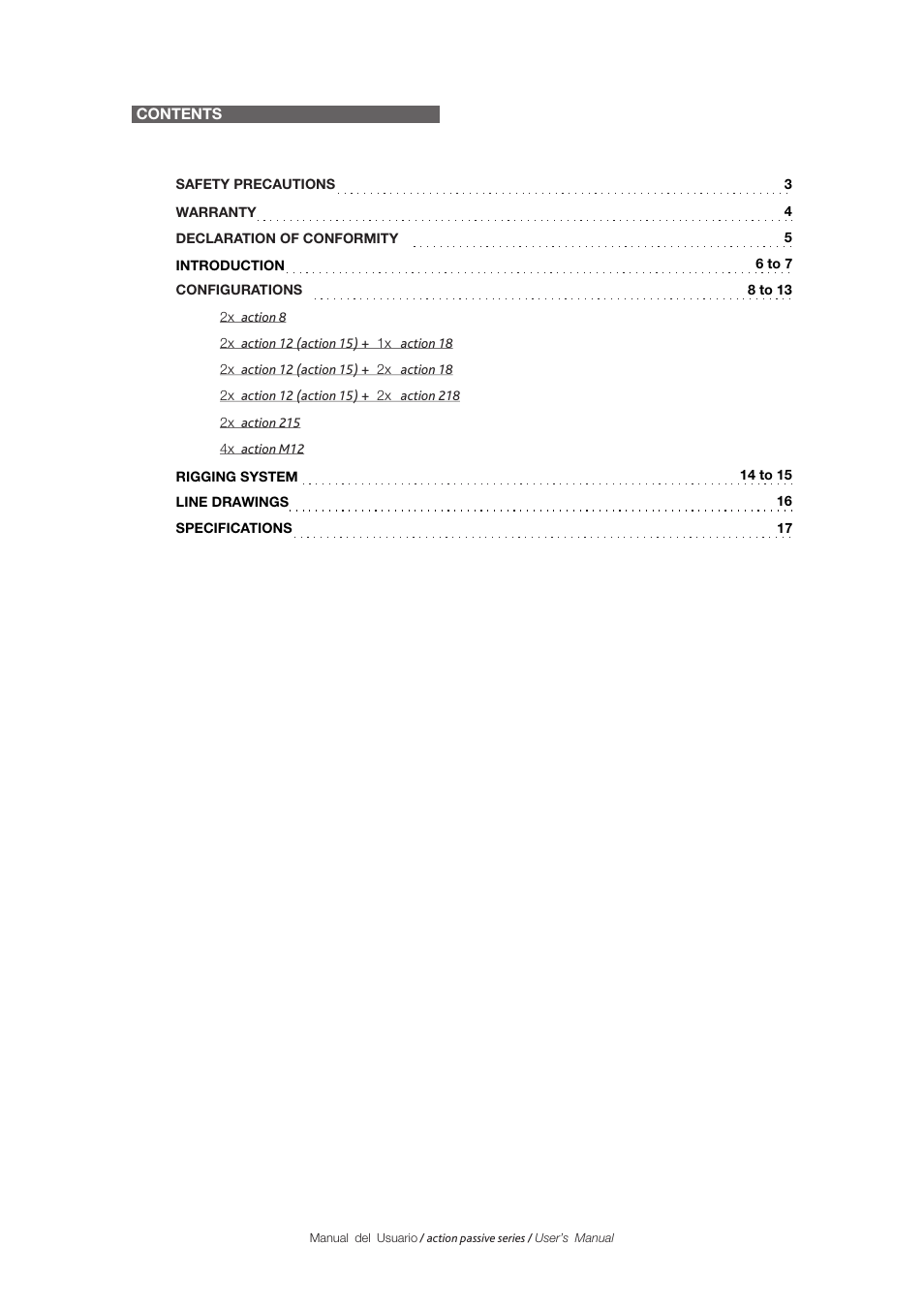 D.A.S. Audio Action Series User Manual | Page 2 / 18