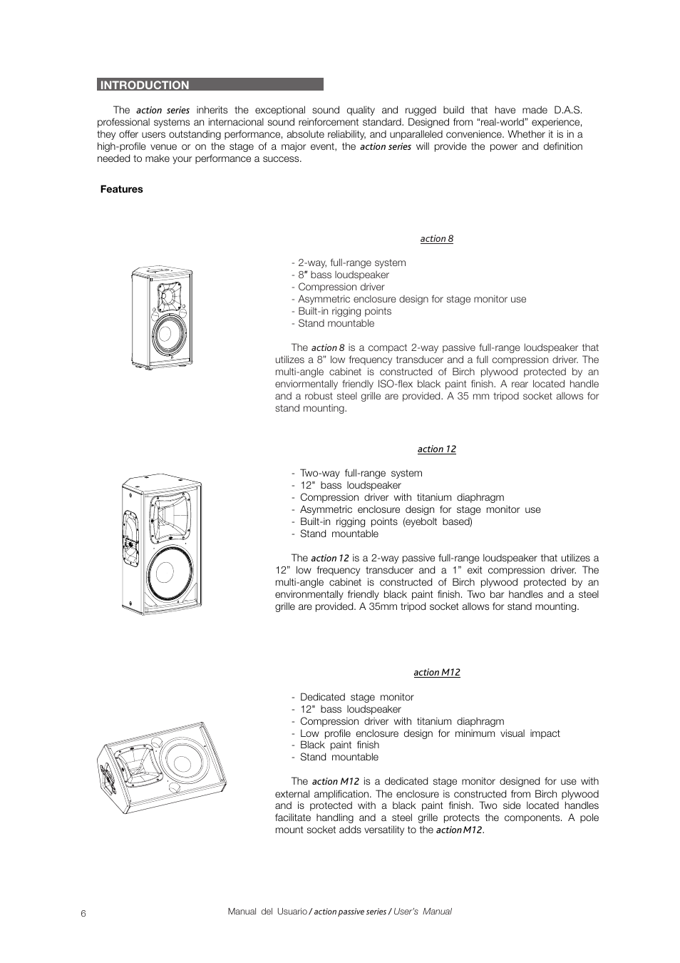 D.A.S. Audio Action Series User Manual | Page 6 / 18